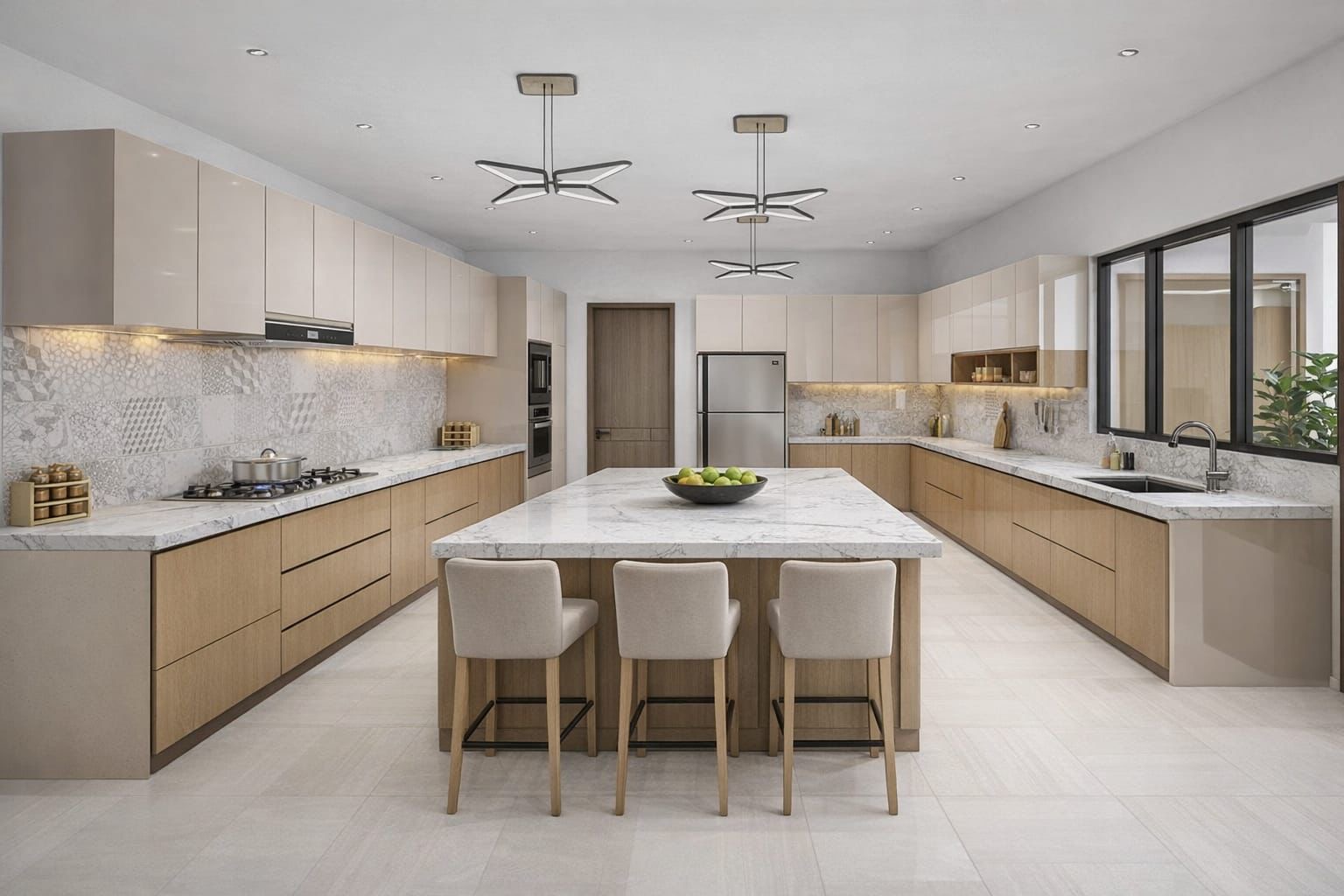 Interior kitchen view